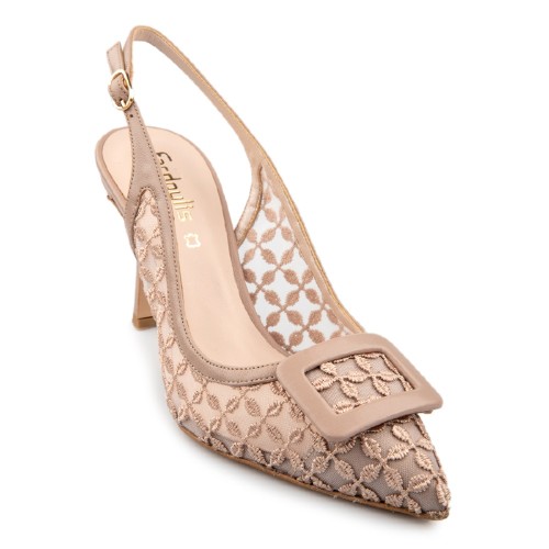 Γυναικείες Slingback Γόβες Nude Φιλτιρέ 749-40 FM Γυναικείες Slingback Γόβες Nude Φιλτιρέ 749-40 FM