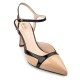 FM</br>Γυναικείες Slingback Γόβες Nude/Μαύρο Λουστρίνι 749-43 FM FM</br>Γυναικείες Slingback Γόβες Nude/Μαύρο Λουστρίνι 749-43 FM