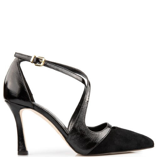 FM 749-85 Γυναικείες Γόβες Μαύρο Καστόρι/Λουστρίνι FM 749-85 Γυναικείες Γόβες Μαύρο Καστόρι/Λουστρίνι