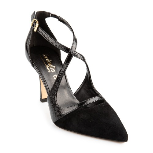 FM 749-85 Γυναικείες Γόβες Μαύρο Καστόρι/Λουστρίνι FM 749-85 Γυναικείες Γόβες Μαύρο Καστόρι/Λουστρίνι