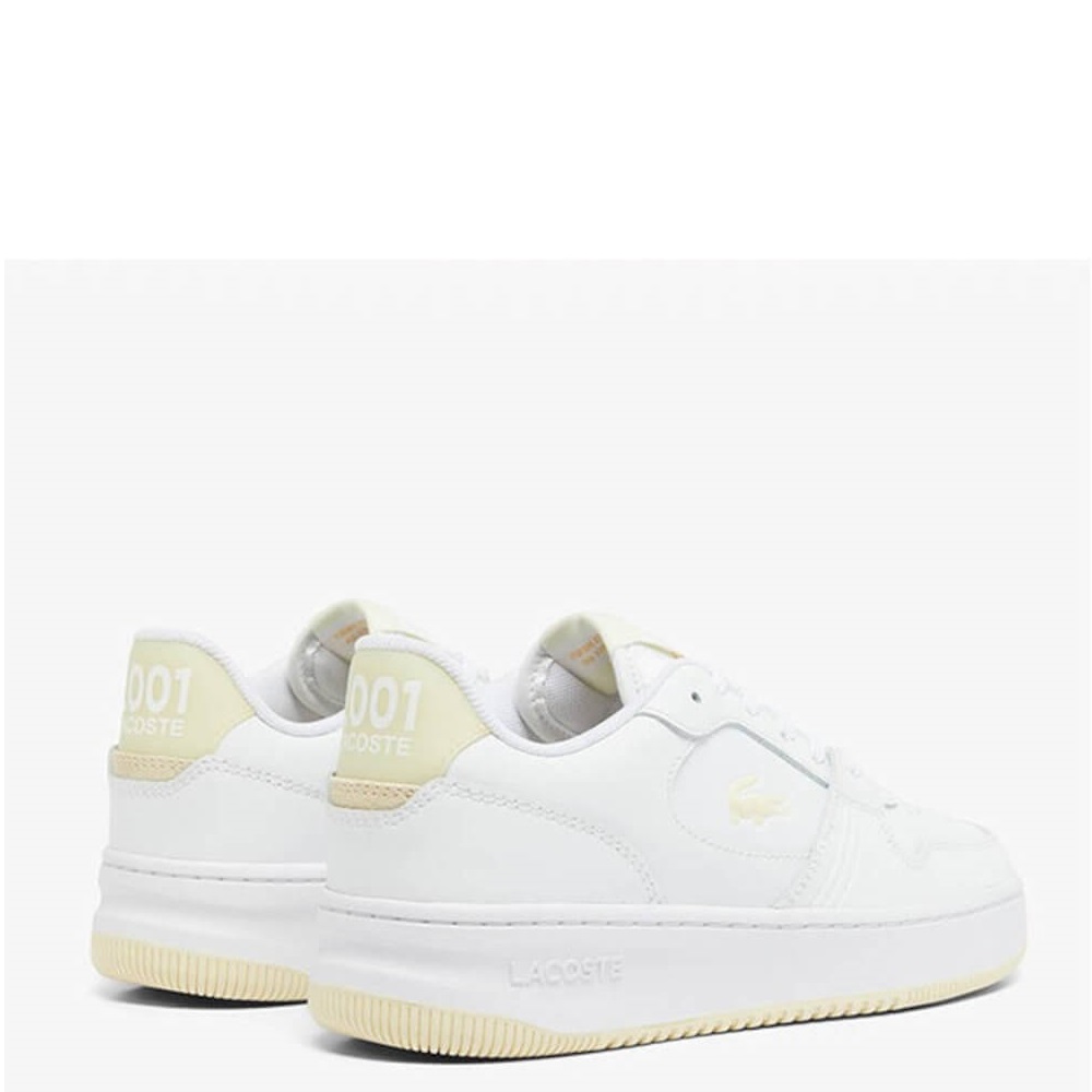 LACOSTE</br>Γυναικεία Sneakers Λευκό/Κίτρινο Δέρμα L001 SET 125 1 SFA 749SFA00452H8 Lacoste LACOSTE</br>Γυναικεία Sneakers Λευκό/Κίτρινο Δέρμα L001 SET 125 1 SFA 749SFA00452H8 Lacoste