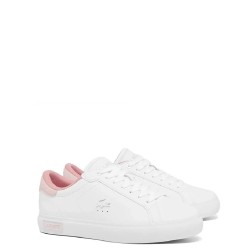 Γυναικεία Sneakers Λευκό/Ροζ Δέρμα POWERCOURT 125 1 SFA 749SFA0085B53 Lacoste