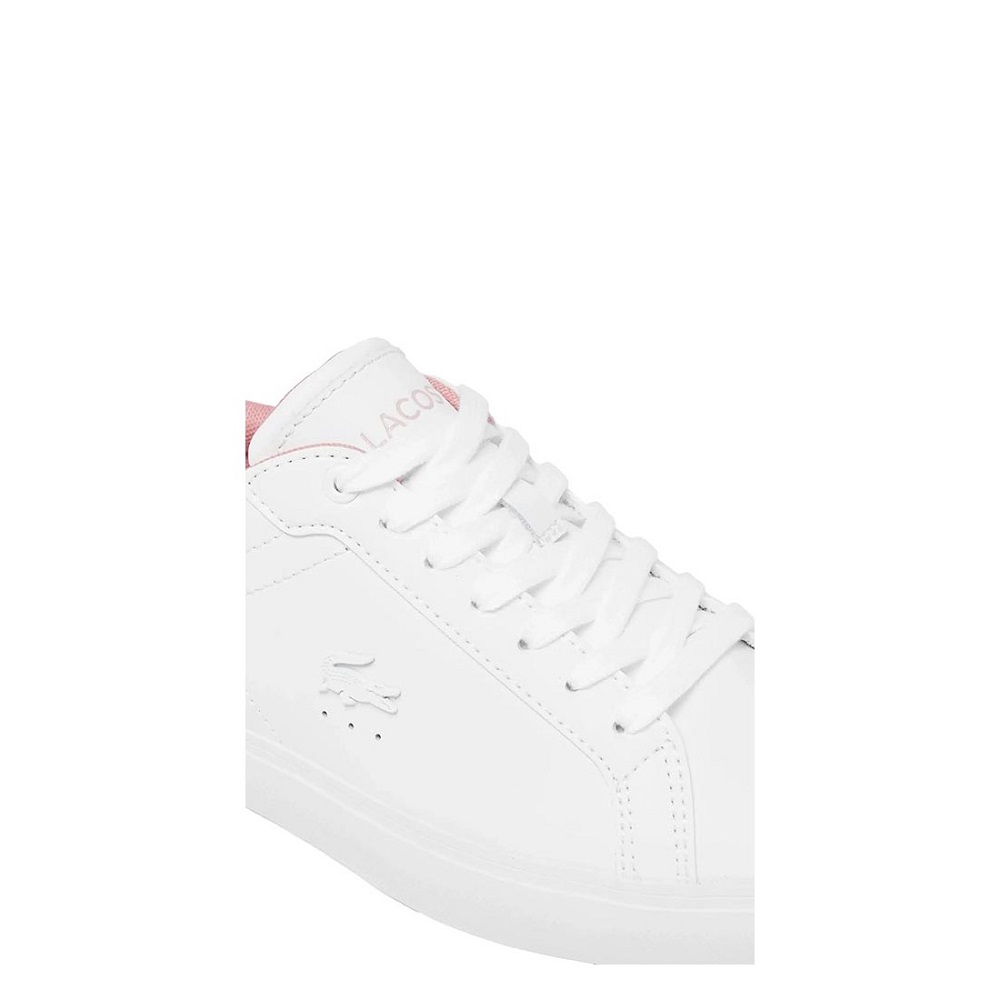 LACOSTE</br>Γυναικεία Sneakers Λευκό/Ροζ Δέρμα POWERCOURT 125 1 SFA 749SFA0085B53 Lacoste LACOSTE</br>Γυναικεία Sneakers Λευκό/Ροζ Δέρμα POWERCOURT 125 1 SFA 749SFA0085B53 Lacoste
