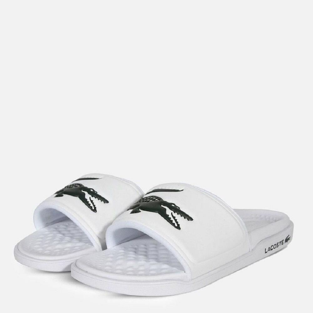 LACOSTE</br>Ανδρικές Σαγιονάρες Λευκό/Πράσινο SERVE SLIDE DUAL 749CMA00381R5 Lacoste LACOSTE</br>Ανδρικές Σαγιονάρες Λευκό/Πράσινο SERVE SLIDE DUAL 749CMA00381R5 Lacoste