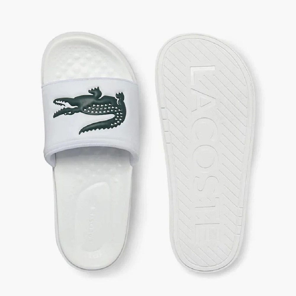 LACOSTE</br>Ανδρικές Σαγιονάρες Λευκό/Πράσινο SERVE SLIDE DUAL 749CMA00381R5 Lacoste LACOSTE</br>Ανδρικές Σαγιονάρες Λευκό/Πράσινο SERVE SLIDE DUAL 749CMA00381R5 Lacoste