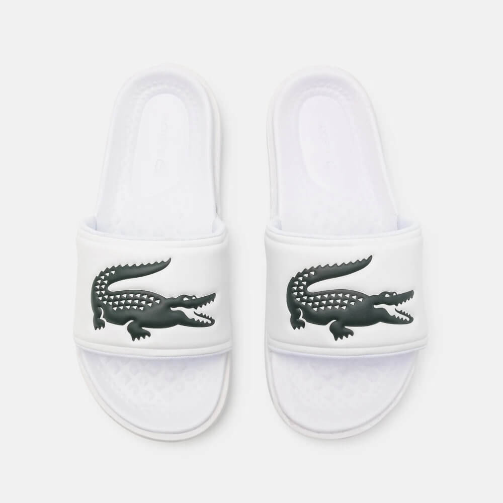 LACOSTE</br>Ανδρικές Σαγιονάρες Λευκό/Πράσινο SERVE SLIDE DUAL 749CMA00381R5 Lacoste LACOSTE</br>Ανδρικές Σαγιονάρες Λευκό/Πράσινο SERVE SLIDE DUAL 749CMA00381R5 Lacoste