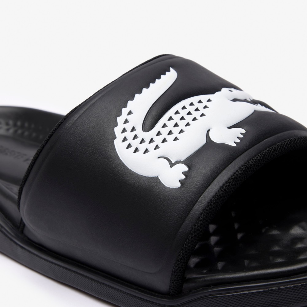 LACOSTE</br>Ανδρικές Σαγιονάρες Μαύρο/Λευκό SERVE SLIDE DUAL 749CMA0038312 Lacoste LACOSTE</br>Ανδρικές Σαγιονάρες Μαύρο/Λευκό SERVE SLIDE DUAL 749CMA0038312 Lacoste