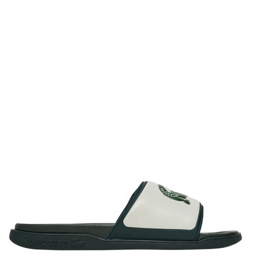 Ανδρικές Σαγιονάρες Λευκό/Χακί SERVE SLIDE DUAL 749CMA00401Y5 Lacoste Ανδρικές Σαγιονάρες Λευκό/Χακί SERVE SLIDE DUAL 749CMA00401Y5 Lacoste