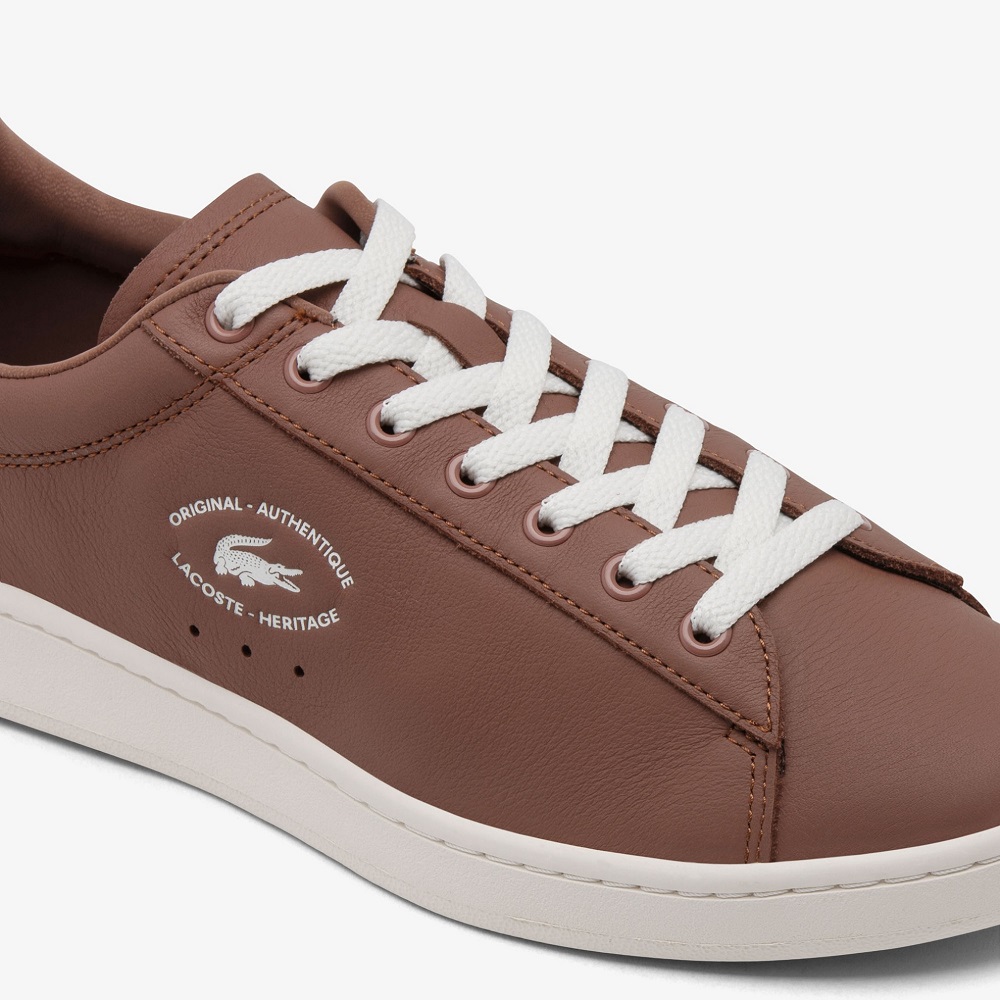 LACOSTE</br>Ανδρικά Sneakers Καφέ/Μπεζ Δέρμα CARNABY SET 749SMA00322C3 Lacoste LACOSTE</br>Ανδρικά Sneakers Καφέ/Μπεζ Δέρμα CARNABY SET 749SMA00322C3 Lacoste
