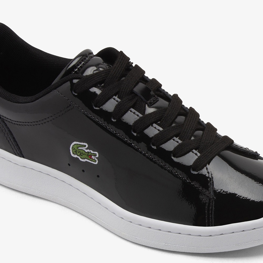 LACOSTE</br>Lacoste CARNABY SET 225 7 SFA 750SFA0055312 Γυναικεία Sneakers Μαύρο Δέρμα Λουστρίνι
