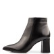 FM</br>FM 751-01 Γυναικεία Μποτάκια Μαύρο Δέρμα