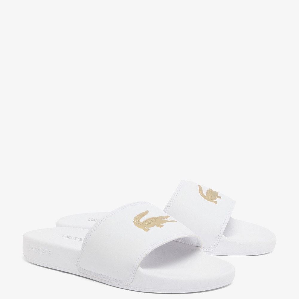 LACOSTE</br>Lacoste SERVE SLIDE 0.0 126 1 CFA 751CFA0003ALM Γυναικείες Σαγιονάρες Λευκό