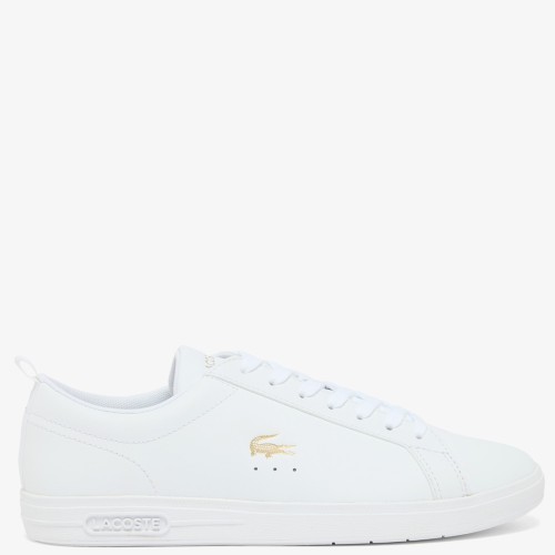 Lacoste COURT BASE 126 1 SFA 751SFA0182216 Γυναικεία Sneakers Λευκό/Χρυσό Δέρμα