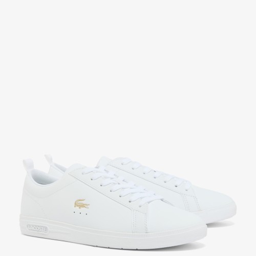 Lacoste COURT BASE 126 1 SFA 751SFA0182216 Γυναικεία Sneakers Λευκό/Χρυσό Δέρμα