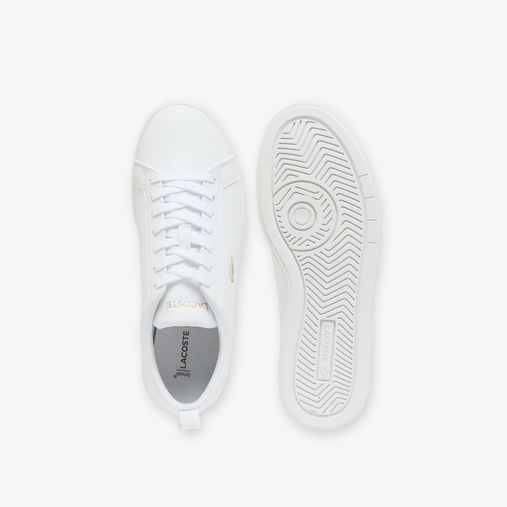 LACOSTE</br>Lacoste COURT BASE 126 1 SFA 751SFA0182216 Γυναικεία Sneakers Λευκό/Χρυσό Δέρμα