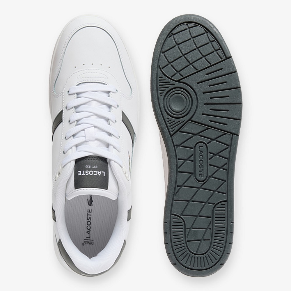 LACOSTE</br>Lacoste T-CLIP SET 126 6 SMA 751SMA01672A7 Ανδρικά Sneakers Λευκό/Γκρι Δέρμα