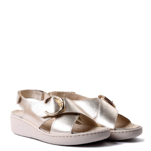 Γυναικεία Σανδάλια Χρυσό Δέρμα 757280 Imac Γυναικεία Σανδάλια Χρυσό Δέρμα 757280 Imac