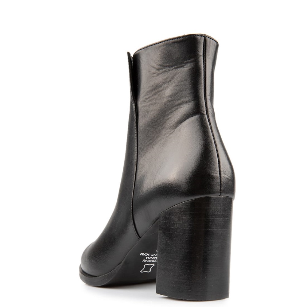 FM</br>FM 763-05 Γυναικεία Μποτάκια Μαύρο Δέρμα FM</br>FM 763-05 Γυναικεία Μποτάκια Μαύρο Δέρμα