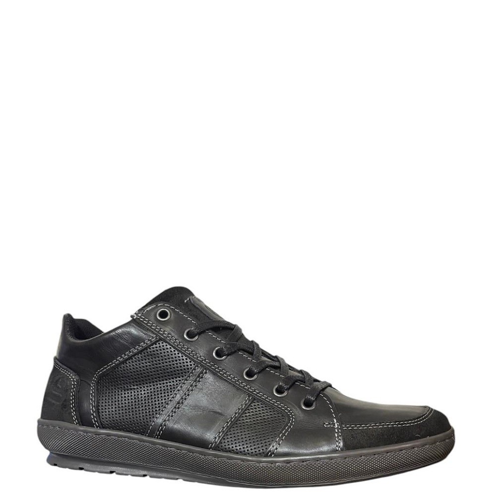BULLBOXER</br>Ανδρικά Sneakers Μαύρο Δέρμα 766K26183APRBKSU10 Bullboxer BULLBOXER</br>Ανδρικά Sneakers Μαύρο Δέρμα 766K26183APRBKSU10 Bullboxer