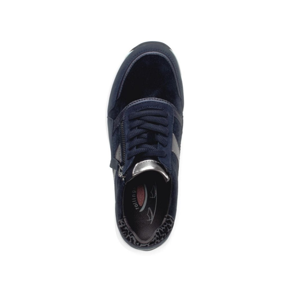 GABOR</br>Rolling Soft By Gabor 76.957.26 Γυναικεία Sneakers Μπλε Δέρμα Nubuck GABOR</br>Rolling Soft By Gabor 76.957.26 Γυναικεία Sneakers Μπλε Δέρμα Nubuck