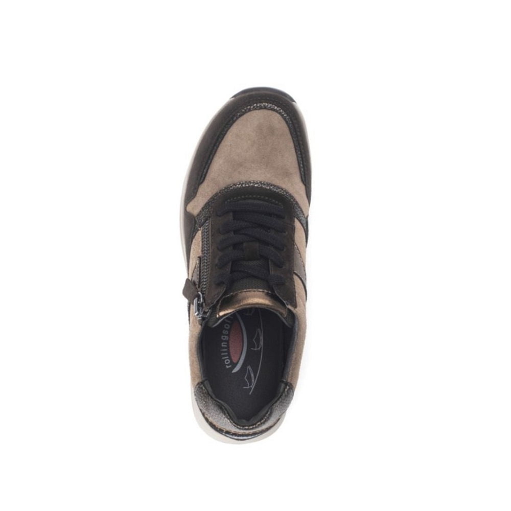 GABOR</br>Rolling Soft By Gabor 76.957.45 Γυναικεία Sneakers Καφέ Δέρμα Nubuck GABOR</br>Rolling Soft By Gabor 76.957.45 Γυναικεία Sneakers Καφέ Δέρμα Nubuck