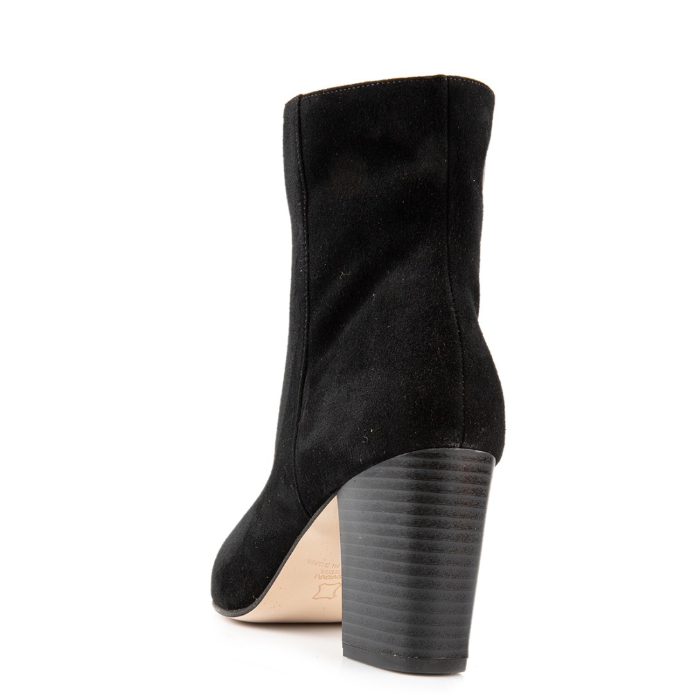 FM</br>FM 7712-02 Γυναικεία Μποτάκια Μαύρο Δέρμα Καστόρι FM</br>FM 7712-02 Γυναικεία Μποτάκια Μαύρο Δέρμα Καστόρι