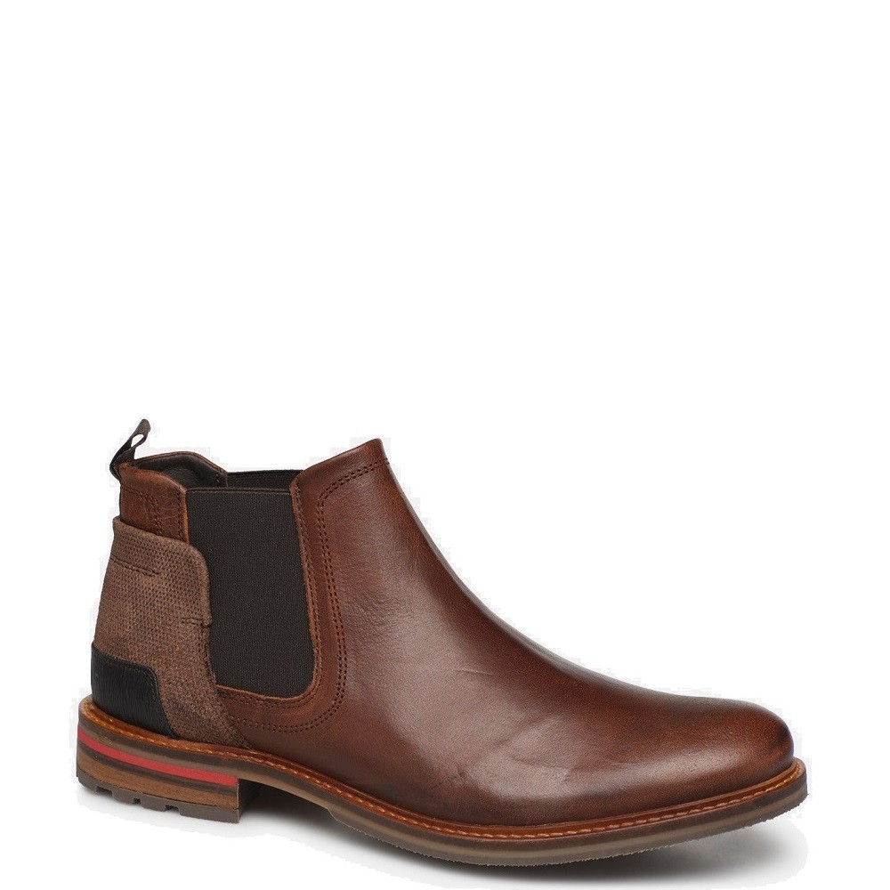 BULLBOXER</br>Ανδρικά Μποτάκια Καφέ Δέρμα Chelsea 791K46933AP586SU00 Bullboxer