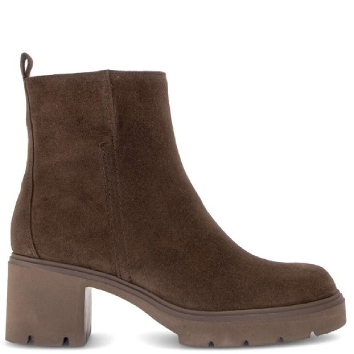 Gabor 8022.01.004 Γυναικεία Μποτάκια Καφέ Suede Δέρμα