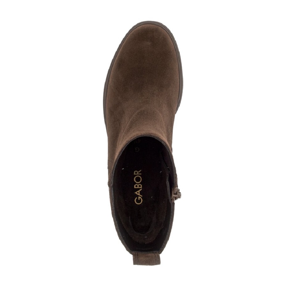 GABOR</br>Gabor 8022.01.004 Γυναικεία Μποτάκια Καφέ Suede Δέρμα GABOR</br>Gabor 8022.01.004 Γυναικεία Μποτάκια Καφέ Suede Δέρμα