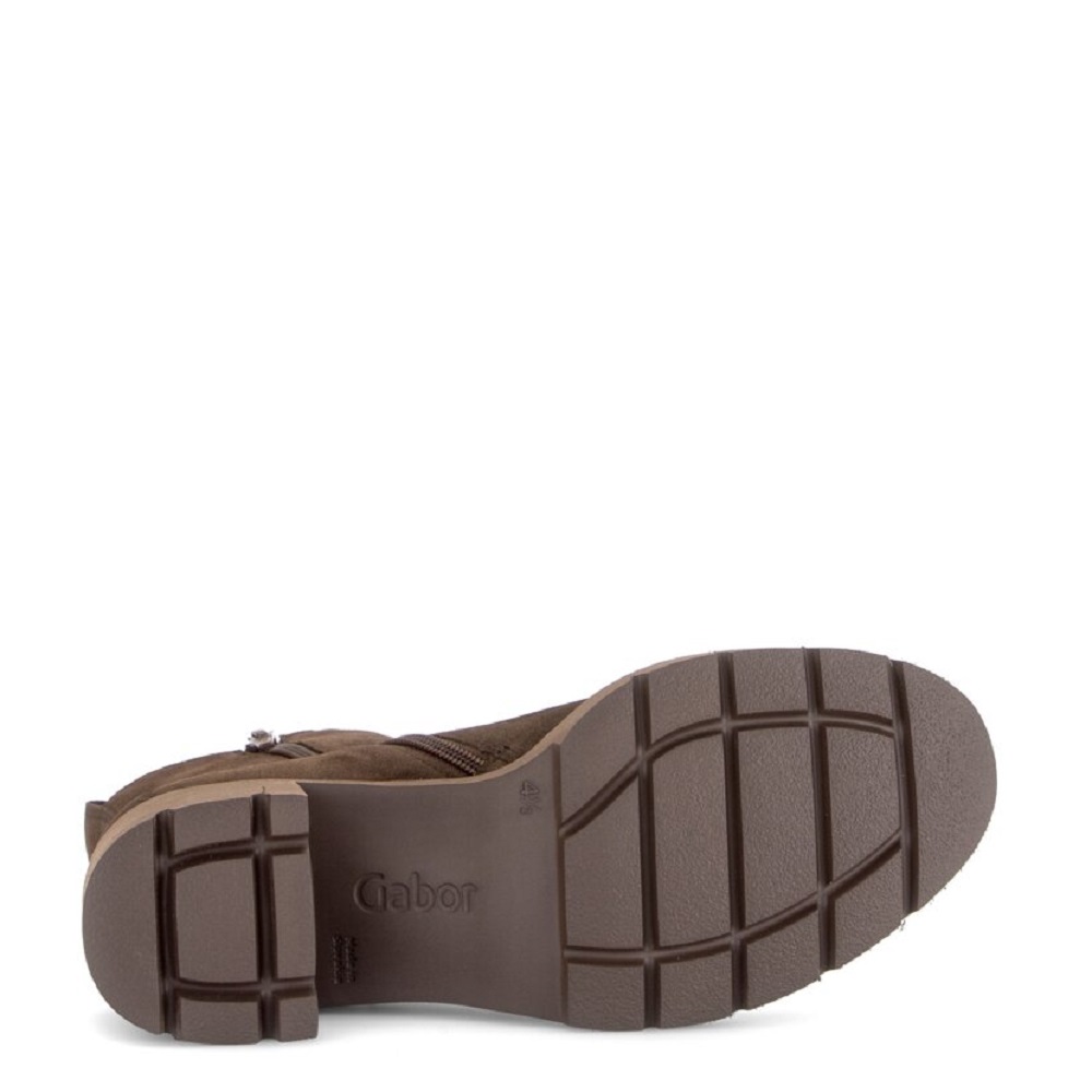 GABOR</br>Gabor 8022.01.004 Γυναικεία Μποτάκια Καφέ Suede Δέρμα GABOR</br>Gabor 8022.01.004 Γυναικεία Μποτάκια Καφέ Suede Δέρμα