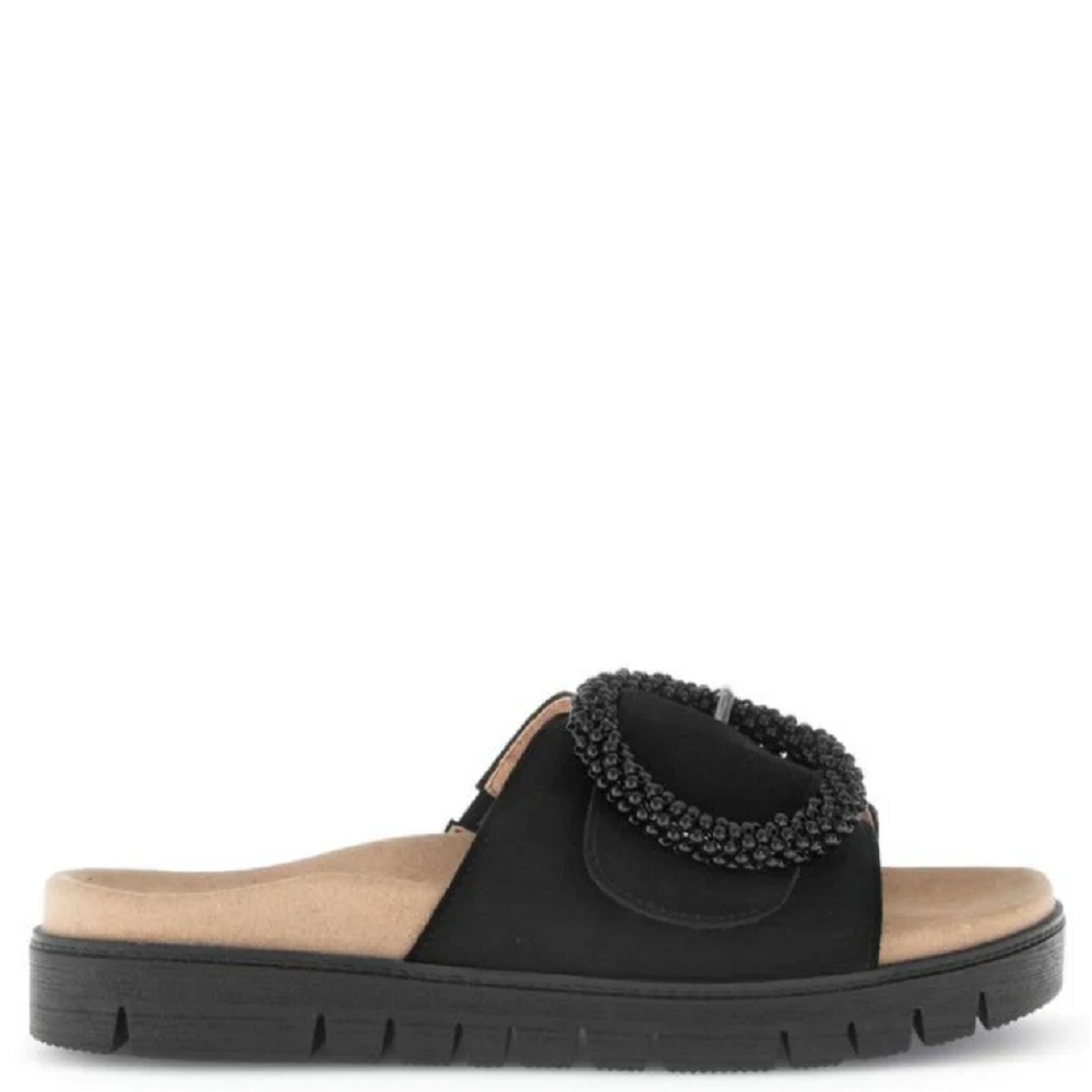 GABOR</br>Gabor 83.745.17 Γυναικεία Mules Μαύρο Δέρμα Suede GABOR</br>Gabor 83.745.17 Γυναικεία Mules Μαύρο Δέρμα Suede