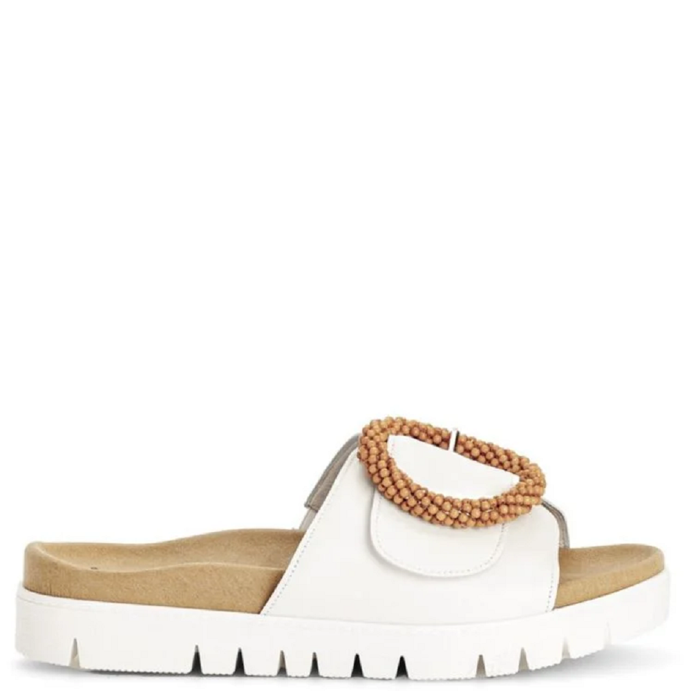 GABOR</br>Gabor 83.745.21 Γυναικεία Mules Λευκό Δέρμα GABOR</br>Gabor 83.745.21 Γυναικεία Mules Λευκό Δέρμα