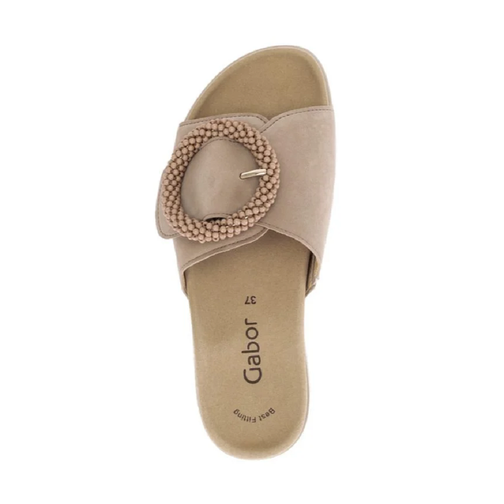 GABOR</br>Gabor 83.745.14 Γυναικεία Mules Μπεζ Δέρμα Suede GABOR</br>Gabor 83.745.14 Γυναικεία Mules Μπεζ Δέρμα Suede