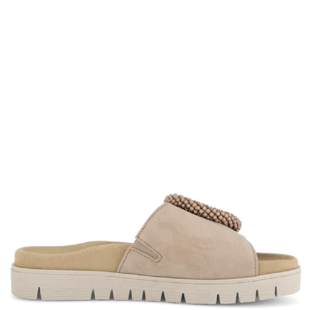 GABOR</br>Gabor 83.745.14 Γυναικεία Mules Μπεζ Δέρμα Suede GABOR</br>Gabor 83.745.14 Γυναικεία Mules Μπεζ Δέρμα Suede