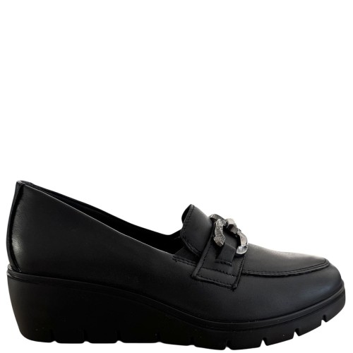 Imac 855480 Γυναικεία Casual Παπούτσια Μαύρο Μαύρο Δέρμα