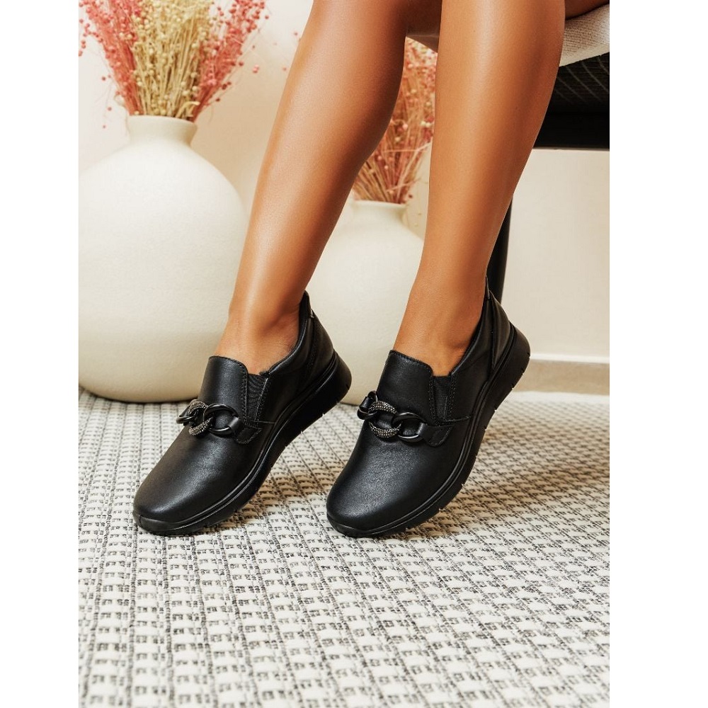 IMAC</br>Imac 856530 Γυναικεία Casual Παπούτσια Μαύρο Δέρμα IMAC</br>Imac 856530 Γυναικεία Casual Παπούτσια Μαύρο Δέρμα