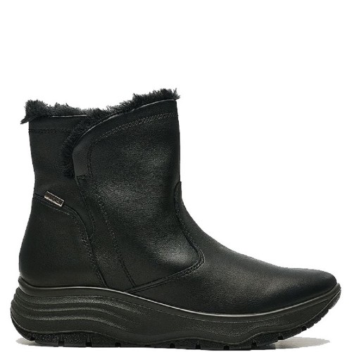 Imac 856898 Γυναικεία Μποτάκια Αδιάβροχα Μαύρο Δέρμα