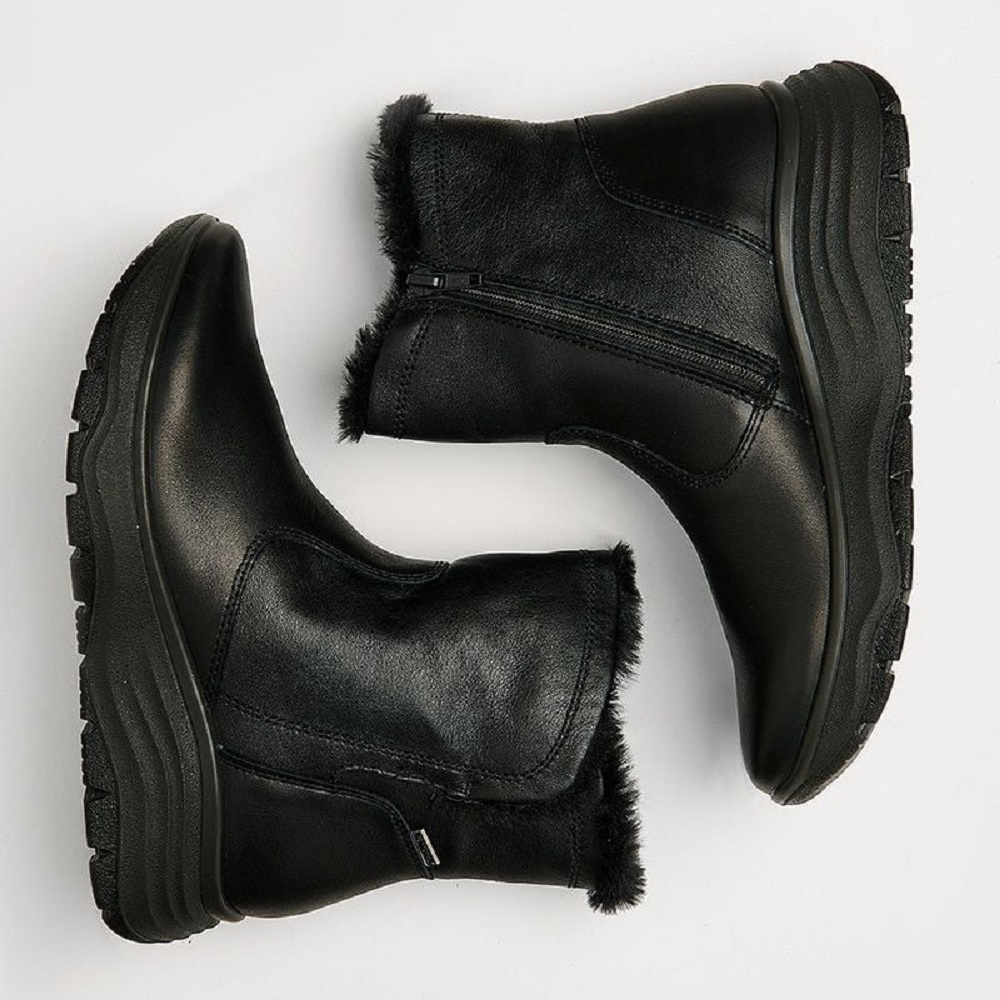 IMAC</br>Imac 856898 Γυναικεία Μποτάκια Αδιάβροχα Μαύρο Δέρμα