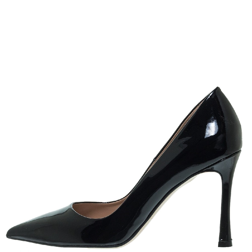 MOURTZI</br>Mourtzi 85/85700 Γυναικείες Γόβες Μαύρο Λουστρίνι