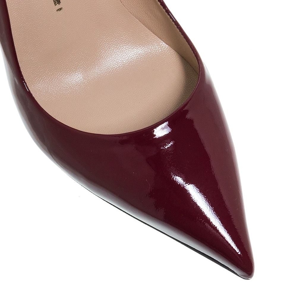 MOURTZI</br>Mourtzi 85/85700 Γυναικείες Γόβες Μπορντό Λουστρίνι