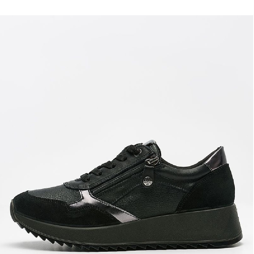 IMAC</br>Imac 858250 Γυναικεία Sneakers Μαύρο Δέρμα