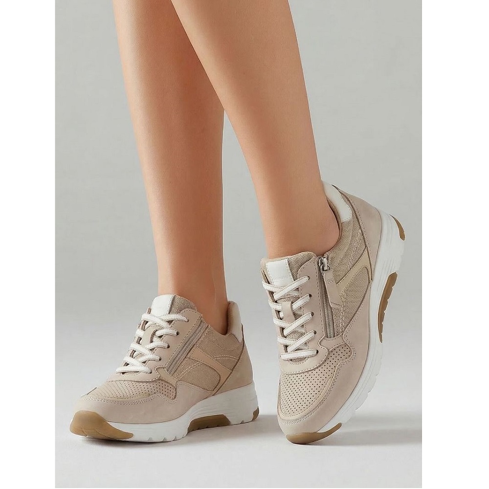 GABOR</br>Rolling Soft By Gabor 86.978.31 Γυναικεία Sneakers Μπεζ Δέρμα Suede GABOR</br>Rolling Soft By Gabor 86.978.31 Γυναικεία Sneakers Μπεζ Δέρμα Suede