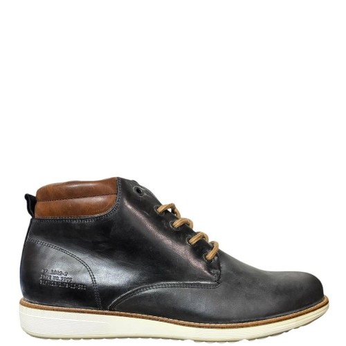 Ανδρικά Μποτάκια Μαύρο Δέρμα 878K54965ABKCASU10 Bullboxer Ανδρικά Μποτάκια Μαύρο Δέρμα 878K54965ABKCASU10 Bullboxer