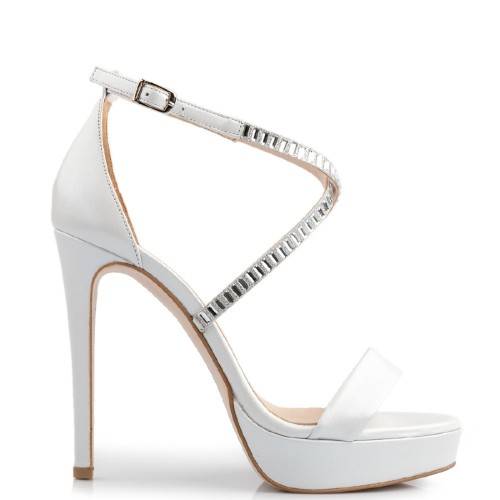 Γυναικεία Νυφικά Πέδιλα Λευκό Περλέ Δέρμα 916-121 FM Γυναικεία Νυφικά Πέδιλα Λευκό Περλέ Δέρμα 916-121 FM