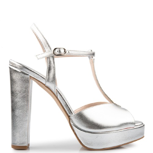Γυναικεία Πέδιλα Ασημί Δέρμα 916-134X FM Γυναικεία Πέδιλα Ασημί Δέρμα 916-134X FM