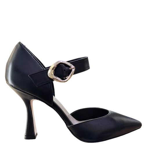 Γυναικείες Γόβες Μαύρο Δέρμα 933-15 FM Γυναικείες Γόβες Μαύρο Δέρμα 933-15 FM