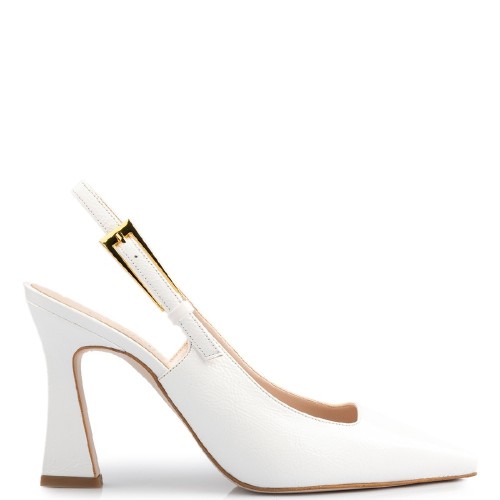 Γυναικείες Γόβες Λευκό Λουστρίνι 935-16 FM Γυναικείες Γόβες Λευκό Λουστρίνι 935-16 FM