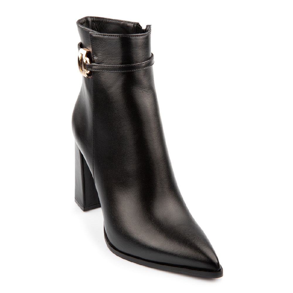 FM</br>FM 951-86 Γυναικεία Μποτάκια Μαύρο Δέρμα FM</br>FM 951-86 Γυναικεία Μποτάκια Μαύρο Δέρμα