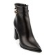 FM</br>FM 951-86 Γυναικεία Μποτάκια Μαύρο Δέρμα FM</br>FM 951-86 Γυναικεία Μποτάκια Μαύρο Δέρμα