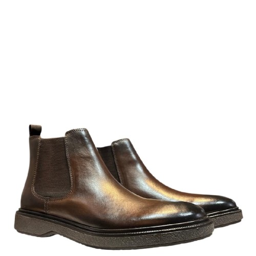 Officina Del Cuoio A01(7888) Ανδρικά Μποτάκια Chelsea Καφέ Δέρμα Officina Del Cuoio A01(7888) Ανδρικά Μποτάκια Chelsea Καφέ Δέρμα